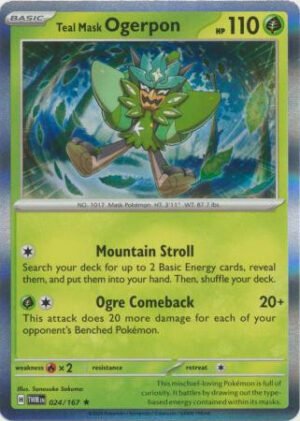 SV Twilight Masquerade 024/167 Teal Mask Ogerpon (Holo)