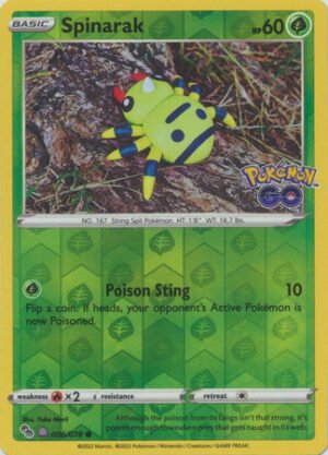 Pokemon GO 053/078 Ditto (Spinarak - Reverse Holo Unpeeled)