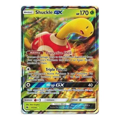 SM Lost Thunder 17/214 Shuckle GX (Half Art)