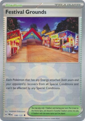 SV Prismatic Evolutions 108/131 Festival Grounds (POKE BALL Pattern Holo)