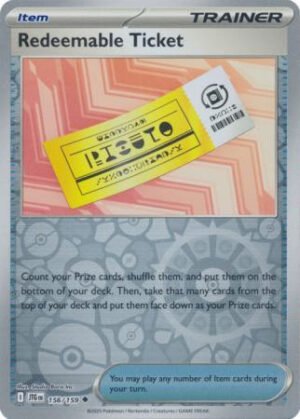 SV Journey Together 156/159 Redeemable Ticket (Reverse Holo)