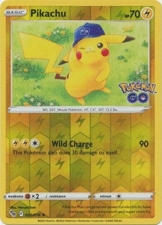 Pokemon GO 028/078 Pikachu (Reverse Holo)