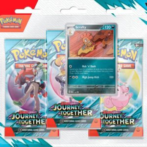 Scarlet and Violet Journey Together 3 Pack Blister Scrafty