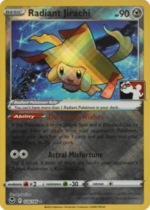 SWSH Silver Tempest 120/195 Radiant Jirachi (Prize Pack League Promo)