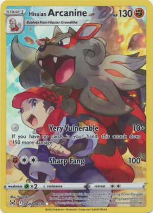 SWSH Lost Origin TG08/TG30 Hisuian Arcanine (Full Art)