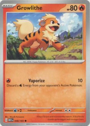 Scarlet & Violet 151 058/165 Growlithe