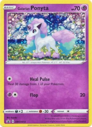 Sword & Shield Promo SWSH013 Galarian Ponyta (General Mills Confetti Foil Promo)