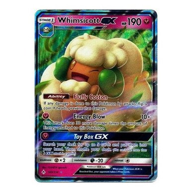 SM Unbroken Bonds 140/214 Whimsicott GX (Half Art)