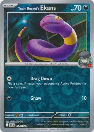 SV Destined Rivals 112/182 Team Rocket's Ekans (Reverse Holo)