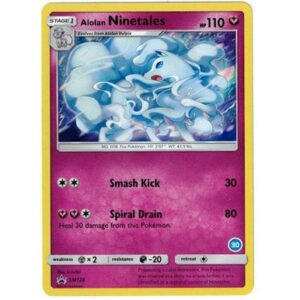 Sun & Moon Promo SM128 Alolan Ninetales (Holo Trainer Kit Alolan Ninetales #30)