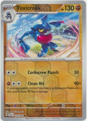 SV Shrouded Fable 024/064 Toxicroak (Reverse Holo)