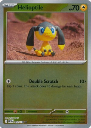Mega Evolution 052/132 Helioptile (Reverse Holo)