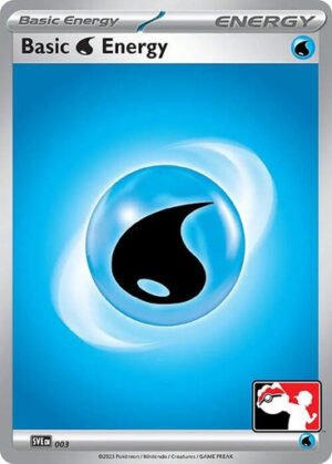 Scarlet & Violet SVE EN03 Basic Water Energy (Prize Pack League Promo Non-Holo)