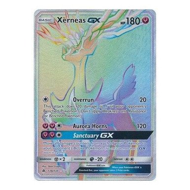 SM Forbidden Light 139/131 Xerneas GX (Rainbow Rare)