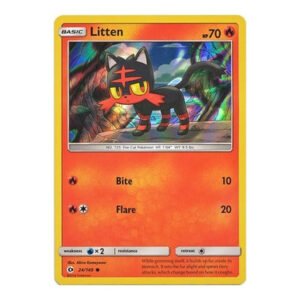 Sun and Moon (Base Set) 24/149 Litten (Holo)