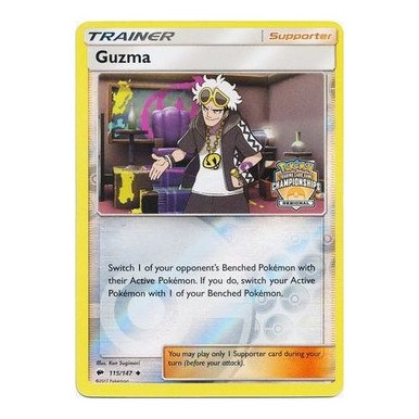 SM Burning Shadows 115/147 Guzma (Regional League Promo)