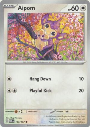 SV Twilight Masquerade 137/167 Aipom