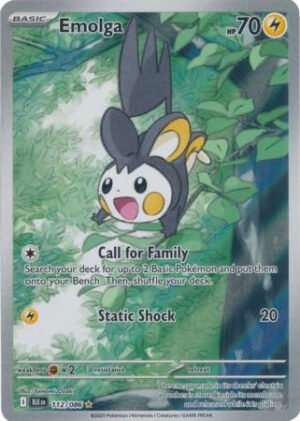 SV Black Bolt 112/086 Emolga (Illustration Rare)