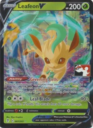Evolving Skies 007/203 Leafeon V (Prize Pack League Promo)