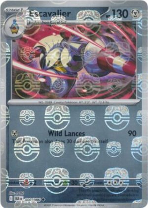 SV Black Bolt 060/086 Escavalier (MASTER BALL Reverse Holo)