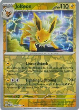 SV Prismatic Evolutions 029/131 Jolteon (Reverse Holo)