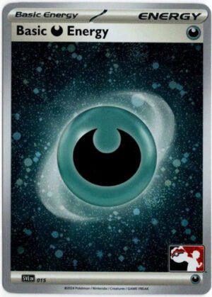 Scarlet & Violet SVE EN15 Basic Darkness Energy (Prize Pack League Promo Cosmo Holo)