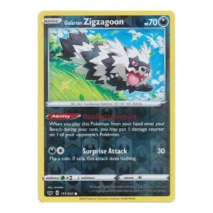 Sword & Shield (Base) 117/202 Galarian Zigzagoon (Reverse Holo)
