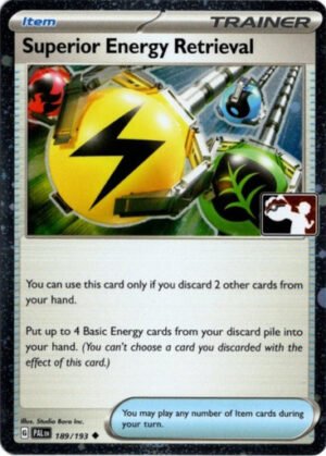 SV Paldea Evolved 189/193 Superior Energy Retrieval (Prize Pack League Promo Cosmo Holo)
