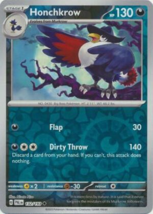 SV Paldea Evolved 132/193 Honchkrow (Reverse Holo)