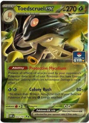 SV Obsidian Flames 022/197 Toedscruel ex (Gym Stamp)