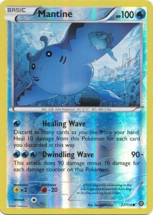 XY Steam Siege 27/114 Mantine (Reverse Holo)