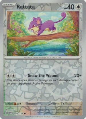 Scarlet & Violet 151 019/165 Rattata (Reverse Holo)