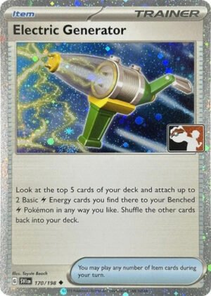 Scarlet & Violet (Base Set) 170/198 Electric Generator (Prize Pack League Promo Cosmo Holo)