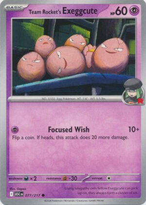 ME Ascended Heroes 077/217 Team Rocket's exeggcute