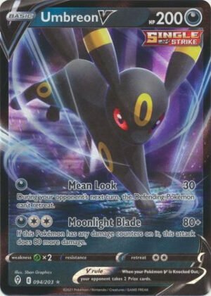Evolving Skies 094/203 Umbreon V (Half Art)