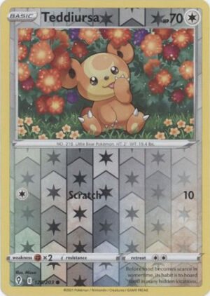 Evolving Skies 126/203 Teddiursa (Reverse Holo)