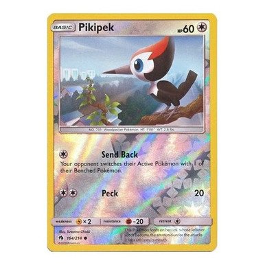 SM Lost Thunder 164/214 Pikipek (Reverse Holo)