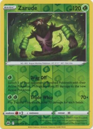 Crown Zenith 016/159 Zarude (Reverse Holo)