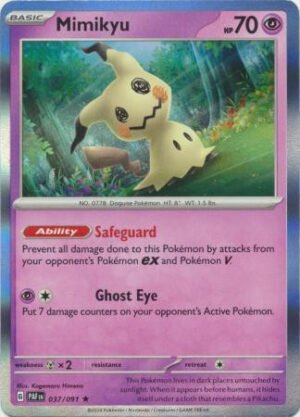 SV Paldean Fates 037/091 Mimikyu (Holo)