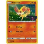 SM Forbidden Light 15/131 Fennekin (Forbidden Light Stamp Cosmo Holo)