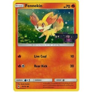 SM Forbidden Light 15/131 Fennekin (Forbidden Light Stamp Cosmo Holo)