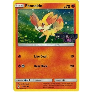 SM Forbidden Light 15/131 Fennekin (Forbidden Light Stamp Cosmo Holo)