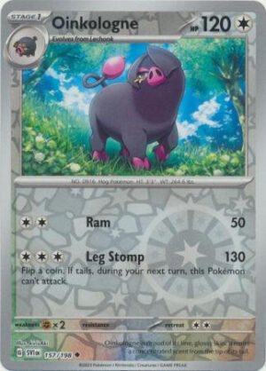 Scarlet & Violet (Base Set) 157/198 Oinkologne (Reverse Holo)