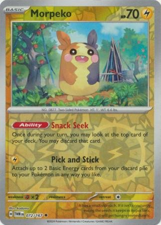 SV Twilight Masquerade 072/167 Morpeko (Reverse Holo)