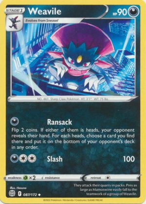 Brilliant Stars 087/172 Weavile