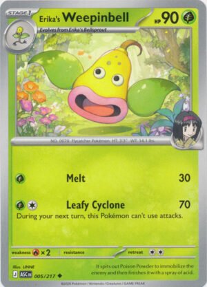 ME Ascended Heroes 005/217 Erika's Weepinbell