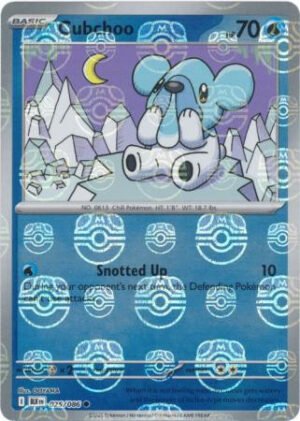 SV Black Bolt 025/086 Cubchoo (MASTER BALL Reverse Holo)