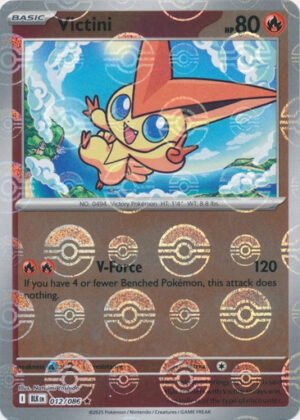 SV Black Bolt 012/086 Victini (POKE BALL Reverse Holo)