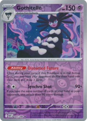 SV White Flare 043/086 Gothitelle (Reverse Holo)