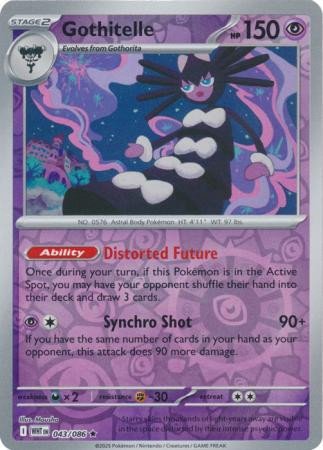 SV White Flare 043/086 Gothitelle (Reverse Holo)